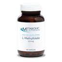 Metabolická údržba L- methylfolát 2, 5 mg - Methylfolát, doplněk methylfolátu pro ženy a muže, methylovaný vitamin B9 (5- MTHF) pro zdraví mozku, soustředění a klid - 30 tobolek (balení po 1)