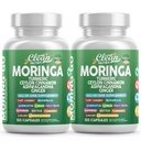 Moringa Powder Capsules + Turmeric Moringa Leaf Ceylon Skořice Ashwagandha Ginger Tart Cherry Oswellia Quercetin Česnek Basil Saffron Nettle Black Pepper Moring- Supplement by Clean Nutra (2)
