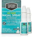 berkley jensen No Drip těžké kongestion Nasal Spray - Maximální síla Decongestant s Oxymetazolin HCl & Menthol - čerpadlo Mist aplikátor, No Steroid, 12 Hodin Relief, 1 Fluid Ounce (balení po 2)