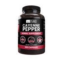 PURE ORIGINAL INGREDIENTS Cayenne Pepper (365 tobolek) No Magnesium or Rice Fillers, Pure, Lab Ověřeno