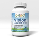 OHOO Vision Support Plus Dodatek - s Lutein & Zeaxanthin- Podporuje zdravé vidění, Vyrobeno v USA- 60 Kapsle