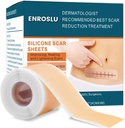 Upgrade Silicone Scar Prostěradla (1.6 "x 120" - 3 Metr), Zdravotnický stupeň Silicone Scar Tape, Jizvy Odstranění pruhy pro Acne, Spálení Jizvy C-Section & Keloid chirurgie Jizvy Prostěradla ošetření
