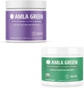 Amla Powder & Green Tea Superfood Dodatek, Antioxidant Support, Made with Elderberry (90 Servings) & Indian Gooseberry (30 Servings), Organic, Vegan