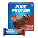 Čisté proteinové bary, vysoký protein, výživné snacks na podporu energie, nízký cukr, gluten zdarma, čokoláda Deluxe, 1.76 oz., 12 Počet (balení po 1) (Balení se může lišit)