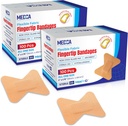 Flex Fabric Adhesive Bandages - Finger- Tip bandages for Finger Care and to Protect Wounds from Infection - (200 Count)
