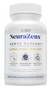 Zen Nutrients NeuraZenX Nerve Support & Periferní neuropatie Support Supplementary with 1200mg Alpha Lipoic Acid (ALA), Benfotiamin, L- karnitin, and Turmeric
