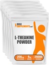 BulkSupplements.com L-Theanine Powder - L-Theanine Supplementary, L-Theanine 200mg - Amino Amino Supplementary, Pure & gluten Free, 200mg per Serving, 5kg (11 liber) (balení po 5)