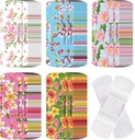 120 Pcs Fabric Adhesive Flexible Bandages Bulk Tříděné tvary a vzory malé barevné Pretty Fabric Bandages s Non Stick Pad 3 x 1 Inch pro Cuts Wound Scraps Women (Floral)