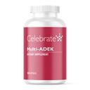 Oslavte Vitamíny Multi ADEK, Iron Free - Daily Bariatric Multivitamin, Vysoká úroveň vitaminů A, D, E, K & B12 pro pacienty s duodenální chirurgií (180 tobolek)
