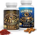 EXIR oční vitamíny doplňky, Sada 2 - Podporuje Retina Macular, 120 Kapsle