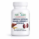Nový život Limpieza Suprema Hígado Riñones y Vesicula, Zdravá játra, Kořen pampelišky, Mléko Thistle Extract, 100 Kapsle