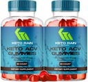 (2 Pack) Keto Rain Gummies - Keto Rain Advanced ACV Gummys, Keto Rain ACV Gummy 1050MG - Všechny přírodní Keto Rain Cider ocet, KetoRain ACV Gummys, 120 Gummies pro 2 měsíce