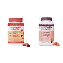 SmartyPants Organic Kids Multivitamin Gummies: Probiotika, Omega 3 (ALA), Vitamin D3, C, Vitamin B12 & Ženské Multivitamin Gummies: Omega 3 Fish Oil (EPA / DHA), Methylfolát, CoQ10