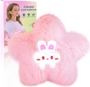 Mikrovlnná vyhřívací Pad pro ženy s Moist Heat Pack pro krk Roztomilý měkký Compress Pad Plush Star Valentines dárky pro dívky