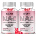 NAC Gummies 600mg, N Acetyl Cysteine Supplement NAC Chewable for Antioxidants & Imunitation Support, Lung & Heat Health, Natural Strawberry Flavor, 120ct