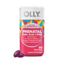 OLLY Ultra síla Prenatal Multivitamin Softgels, Podporuje zdravý růst, Vývoj mozku, Železo, kyselina listová, DHA, Vitamíny C, E, 30 den Supply- 60 Počet