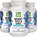 Pouze přírodní pet Brewer 's kvasinky a česnekové žvýkačky - All- Natural Flea & Tick Prevention for Dogs - Opevněné B vitamíny - Podporuje zdravou pleť & Coat - 300 Počet tablet (3 balení)