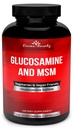 Divine Bounty Glucosamine Sulfath dodatek (2000mg / Serving) s MSM - 240 Malé Vegetariánské kapsle - Bez měkkýšů nebo škodlivé přísady