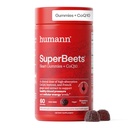 HumanN SuperBeets Heart Gummies Advanced - CoQ10 150 mg Plus Beet Root Powder & Grape Seed Extract, SuperBeets Gummy, 60 Počet