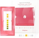 DIAGNOX ZDRAVOTNÍ Ženy Vaginální pH test Kit 124; Sterilní baňky 124; Domácí kvasinková infekce test & BV testovací proužky 124; rychlé, přesné, klinické Stupeň pH Balance Domácí test 124; FSA / HSA způsobilé (balení 10)