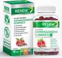 Reew Agents Ashwagandha 100MG per 4 Gummies - Paměť, Focus & Energy Boost - Tradičně používán jako omlazující tonikum - Vegan, Herbal Adaptogen - Made in Canada - 60 Gummies