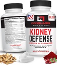 Ledviny Detox & Cleanse Capsules - s Cranberry Extract, Astragalus Root, & Více pro močový trakt, Ledvina Defense Doplněk - 60 Kapsle