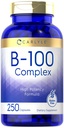 Carlyle B-100 Komplexní vitamin 124; 250 kapsle 124; Non- GMO, gluten zdarma dodatek