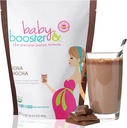 Baby Booster Chocolate Mocha Prenatal vitamin dodatek a protein Shake, kofein zdarma, všechny přírodní, Vegetarian DHA, vysoký protein, methyl folát, B vitaminy, Skvělé pro ranní nemoci, 16.4Oz (1.03LB) 465G