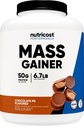 Nutricost Mass Gainer (Čokoládový oříškový máslo Flavor, 6.7 LBS) 50 gramů proteinu per Serving - Non- GMO