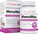 MenoMax # 1 Menopauza Relief Dodatek 124; Black Cohosh, Dong Quai, Vitex Agnus, Red Clover, Sage, Soy a Wild Yam 124; Přírodní podpora pro horké záblesky, noční poty, suchost a moodů Swings 124; 60 Kapsle