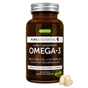 Igennus Advanced rTG Omega33 IFOS Certified Wild Fish Oil & Vitamin D3, 1-a-Day, Fatty Acids EPA & DHA, Fast- acting Triglyceride Form, Ultra Pure & Non-GMO, 60 Softgels