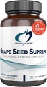 Designs for Health Grape Seed Supreme - 200mg Grapeseed Extract Supplement with Grape Skin + Muscadin Grape - Non- GMO Polyfenol + Anthocyanin Antioxidant Blend (60 Kapsle)