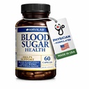 Krevní cukr Zdraví přírodní 20 Byliny a vitaminy se skořicí, Alpha Lipoic Acid na podporu zdraví, Non- GMO, pro muže ženy, podporuje zdravé energetické hladiny - 60 Bylinné pilulky - 30 Den Dodávka