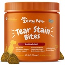 Zesty Paws Tear Stain Support Soft Chews for Dogs - for Eye Moisture + Vision & Imunitation Support - Functional Supplementary with Fish Oil, Lutein, Cranberry & Vitamin C - Chicken Flavor - 90 ct