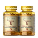 Puritan 's Pride Vitamin E-450mg (10,000IU), Vitamin dodatek pro funkci imunitního systému a antioxidační zdravotní podpora, 100 Rychlé uvolnění softbely, 2 balení