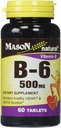 Mason Naturals Vitamin B- 6 500 MG Tablety - 60 ea
