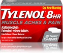 Tylenol 8 hodinová svalovina Acetaminofen tablety pro svalovou a společnou bolest, 100 ct