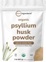 Micro Ingredients Organic Psyllium Husk Powder, 2lbs (329oz) OR 124; Daily Soluble Fiber Supplement OF 124; India Origin OF 124; Natural Prebiotics & Probiotics OF 124; Podporuje stravitelné zdraví 124; Non- GMO, Keto Friendly, Vegan