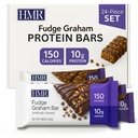 HMR Fudge Graham Protein Bar 124; Nutriční Snack na podporu hmotnosti Údržba 124; Nízká kalorie Dessert 124; 10g proteinu 124; 24 Počet