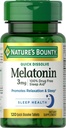 Příroda 's Bounty Melatonin tablety, 3 mg, 120 Počet