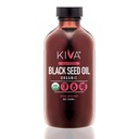 Kiva Organic Black Seed Oil - Ultra High 3X Thymoquinone (TQ), Cold-Pressed, 100% turecký Nigella Sativa Seed Oil, All- Natural Non- GMO Supplement - Vegan, 8 oz (235 ml) skleněná láhev