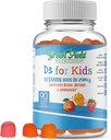 Greenfield Nutritions Halol Vitamin D3 pro děti - 1000 IU - 90 gumové gumy 124; Žvýkací děti doplněk vitaminu D podporuje kost a imunitní systém 124; Non- GMO, Gelatin- Free, gluten- Free