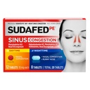 Sudafed PE Sinus Congestion Day + Night Maximální síla Decongestant & Antihistamin Tablety s Fenylefrin HCl & Difenhydramin HCl, Pomáhá Nasal & Sinus Tlak & Congestion, 20 ct