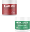 Amla Powder & Green Tea Superfood Dodatek, Antioxidant Support, Made with Hibiscus (90 Servings) & Indian Gooseberry (30 Servings), Organic, Vegan