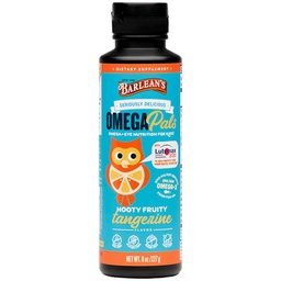 Barlean Omega Pals Eye Health Liquid, Tangerine ochucené Omega 3 pro děti, Rybí olej dodatek s 500 mg EPA & DHA Plus Lutein & Zeaxanthin Vitamíny pro modrou světelnou podporu, 8 oz