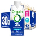 Orgain 30g High Protein Shake, Dairy Isolate Milk Protein, Vanilla Bean, 5g BCAA, 1g Cukr per Serving, strava náhrada, připraven k pití, Keto Friendly, gluten- Free 11 Fl Oz (balení po 12)