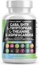 Clean Nutraceuticals GABA 750mg 5 HTP 200mg L Triptofan 500mg L Theanine 200mg Ashwagandha SAM- e L- Glycine - Mood Support Vitamíny pro ženy a muže s L- Tyrosin 5- HTP (5- Hydroxytryptofan)