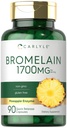 Carlyle Bromelain 1700 mg PHARMAN124; 90 tobolek PHARMAN124; Ananasový enzym dodatek PHARMAN124; Non- GMO a gluten zdarma