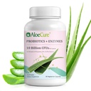 AloeCure Daily Probiotics 10 Billion CFU pro stravovací podporu 8 Stravovacích šňůr, 6 Prebiotika & Enzymy - Dědiční dodatek s Bromelain pro ženy a muže - Gut Support, Digestive Relief, 30 Caps