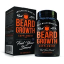 Manskape Co Beard Růstové vitamíny pro muže podle Wild Willies - Přirozeně rychlejší růst vlasů - 60 Kapsle s Biotin - Pěstujte tlustší, Fuller Beard a knír dnes